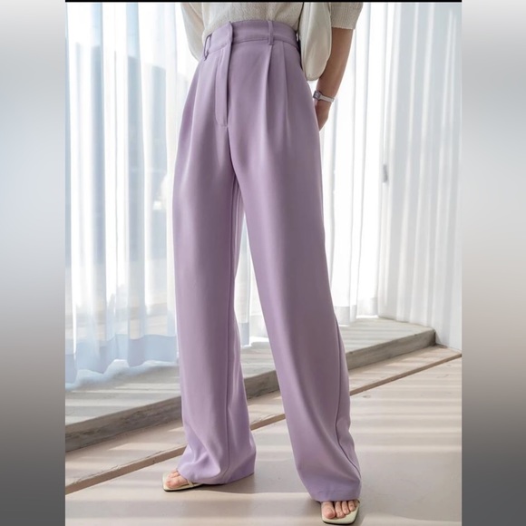Dazy-Less Kpop High Waist Mopping Suit Pants - Picture 1 of 10